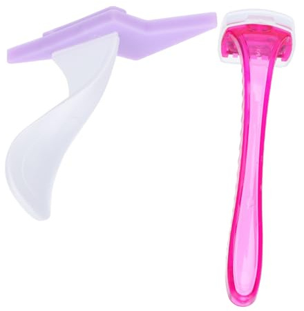 HEANUJJ Tondeuse à Poils Pubiens pour Femmes Rasoir Intime Manuel Léger Lames Précises et Tranchantes Design Portable pour Épilation Bikini Coupeur de Poils Pubiens Couleur Aléatoire