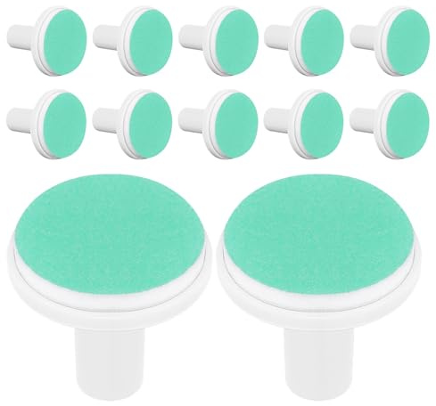 ifundom Lot de 12 Têtes de Polissage pour Ongles Bébé Vert Compatibles Limes à Ongles Électriques Garçon et Filles 12 Mois Coussinets de Rechange Sûrs et Doux pour Soin à Domicile