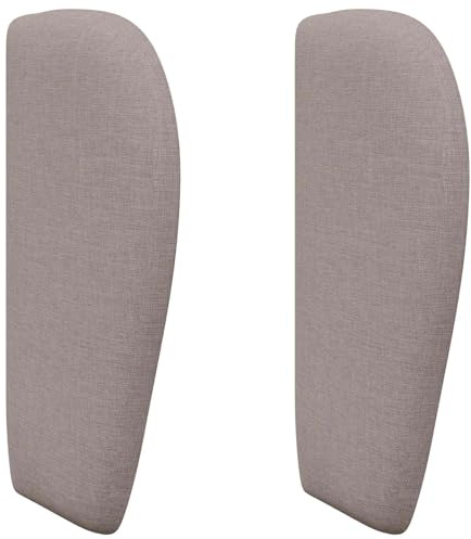 Owoxanthellate Kopfteil Ohr für Bett Taupe 40 x 23 x 6 cm Stoffbezug | Modernes Bettkopfteil Polsterkopfteil Wandkissen für Schlafzimmer | Elegantes Rückenteil Boxspringbett