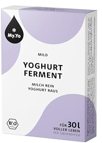 My.Yo Bio Joghurtferment Mild – Die klassische Starterkultur für bis zu 30L Joghurt – 6x5g Bio-Ferment für cremigen, bekömmlichen Joghurt