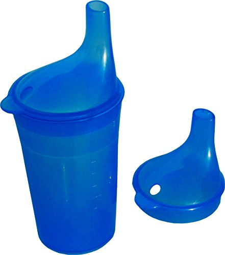 Trinkbecher-Set mit langem Mundstück, blau | Der Sundo Homecare Becher ist eine Trink-Hilfe für Kinder & Senioren
