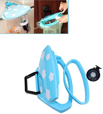 Abcsea 1 piece poubelle peu profonde, porte sac poubelle, support de sac poubelle pour armoires de cuisine portes et placards (couleur Aléatoire)