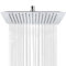 Rainsworth Soffione Doccia A Pioggia, 12 pollici Alta pressione Ultra sottile 304 in acciaio inox Quadrato Testa doccia a pioggia, Cromo