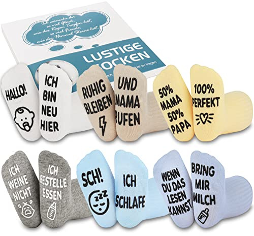 Belloxis Baby Socken 0-12 Monate Geschenk Junge Mädchen Neugeborene | Neugeborenen Geschenk • Baby Geschenk Junge • Baby Geschenk Mädchen • 0-12 Monate