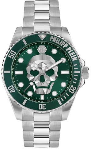 Philipp Plein Herren Uhr Analog Quarz THE $KULL DIVER