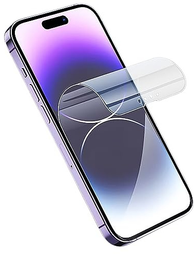 GIOPUEY [3 Pezzi Pellicola Prottetiva Compatibile con iPhone 15 PRO Max, TPU Flessibile, Ultra Sottile, Cover Compatibile,Resistente ai Graffi