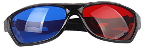 Occhiali 3D rossi e blu – Misura universale per immagini anaglifiche, film e giochi