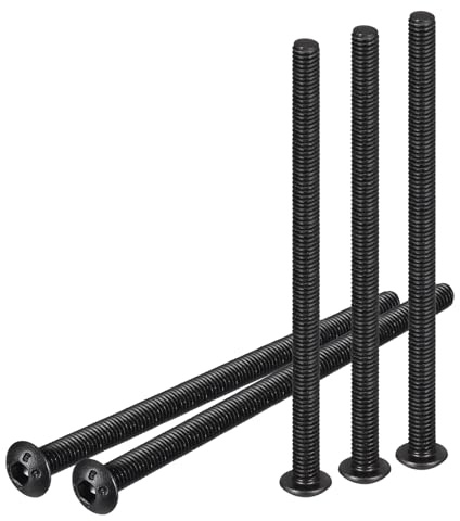 DTGN Tornillos de Cabeza Avellanada con Hexágono Interior M3-0.5x50mm 50Pcs para Máquinas Acero al Carbono con Recubrimiento de Óxido Negro Tornillos de Rosca Completa