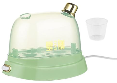 LATAFA Cuociuova Elettrico 120 W 2 Uova, Facile Rimozione, Cottura Veloce, Pulizia Semplice, Funzionamento Sicuro, Ampio Utilizzo