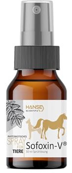 Sofoxin V Extra - Wundpflegespray für Tiere Vegan – Einfach, professionell, unkompliziert – Enthält pflanzliche Polymere - Soforthilfe bei Verletzungen der Haut – 50 ml