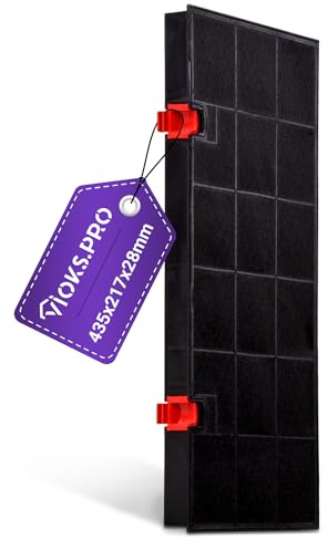 Viоks.pro Dunstabzugshaube Filter Aktivkohle Ersatz für AEG 9029801207 Typ 150 - Abzugshaube Filter 435x217x28mm - Aktivkohlefilter für Dunstabzugshaube von AEG Bauknecht Neff Bosch Electrolux