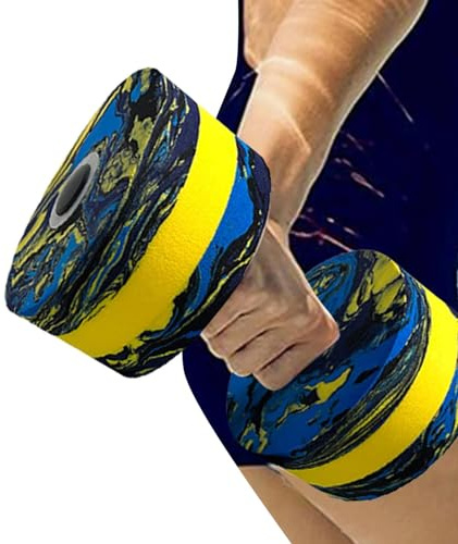 Teksome Wasser-Aerobic-Hantel – Wasser-Aerobic-Schaumstoff-Übungshanteln | Tragbares Schwimmtrainingsgerät für Wassersport, Krafttraining Hanteln für Erwachsene