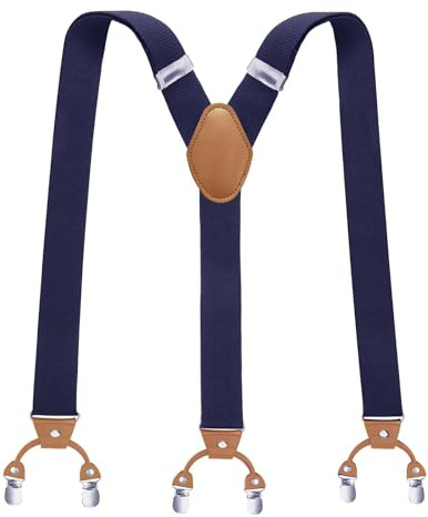 Pejoye Hosenträger für Herren 3,5 cm Breit – Elastisch & Verstellbar, Y-Form, Starke Metallclips – Einheitsgröße, für Anzug, Hochzeit & Business