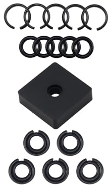yhoparts 1/5.1 cm und 3/20.3 cm Impact Retaining Ring Clip Reibring Schweinerring Sicherungsring mit O-Ring für Mmilwaukie Elektro-/Pneumatischer Schlagschrauber, Montagewerkzeug enthalten (5+5 Sätze)