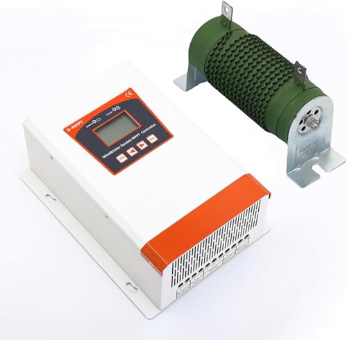 3000W Wind Solar Hybrid Laderegler 12V 24V Dual MPPT Booster mit Dump Load | 12V 24V Automatische Identifikation,Battery Regulator für 1000W Windturbine 2000W-Solarpanel,Netzunabhängiges Leistungsregler