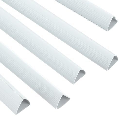PATIKIL 10pz Barre Rilegatura, 25mm Dorsi Plastici Rilegatura 220 Fogli Capacità Raccoglitore Rapporto Formato A4 Raccoglitore Presentazione Triangolare per Copertina Rapporto, Bianco