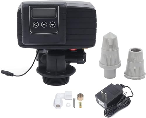 Valvola addolcitore dell'acqua, intelligente 5600SXT, valvola di controllo digitale per addolcitori d'acqua, testa di ricambio con display e cavo di alimentazione