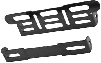 Partuto Black Universal Motorcycle Adjustable License Number Plate Frame Replacement