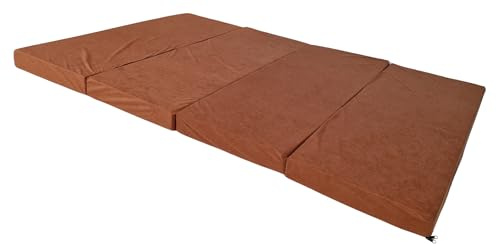 Natalia Spzoo – Doppel Klappmatratze 200 x 120 x 8 cm – Faltbare Matratze für erholsamen Schlaf – Vielseitige Gästematratze und Bodenmatratze (1000)