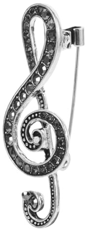 FRCOLOR Musiknoten Brosche für Frauen Strass-anstecknadel Stilvolles Festival-accessoire Hochwertige Brosche für Besondere Anlässe und Alltägliche Outfits
