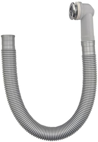 Ctyjia Kit de Trop-Plein pour Eviers en Céramique, Tête de Trop-Plein avec Tube de 450 mm, Diamètre 29 mm Interface Ronde, pour des Ouvertures de 21-23 mm