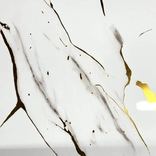 Carrara Gold Marble Shower Wall Panels 1m x 2400mm x 10mm, Easy to Install 100% Waterproof & Heat Resistant PVC Wet Wall Panels