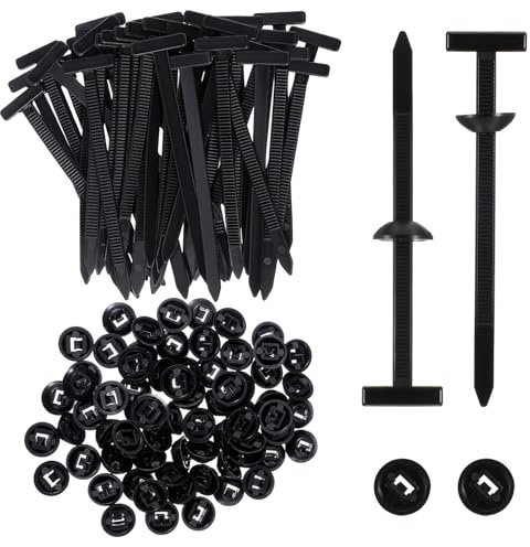 150 unidades de bridas universales para reparación de cables, de nailon, resistentes a los rayos UV, de plástico, multiusos, con clip para herramientas de carrocería, para uso diario, color negro