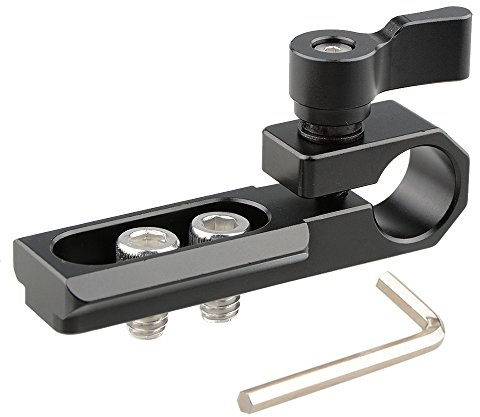 CAMVATE Single 15 mm Rod Clamp mit der NATO Schiene (schwarz)