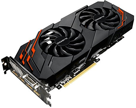 Gigabyte GV-N1070WF2OC-8GD (Rev 2) grafikkort, 8 GB GDDR5 svart