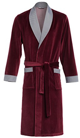 Revise RE-103 Classic Men’s Dressing Gown – Velvet – Burgundy red – M