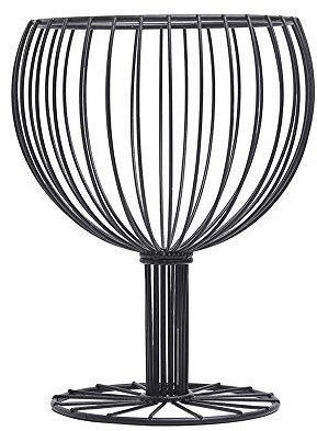 WXQY Frutero Original Y De Diseño,Metal Fruit Bowl Basket Cuenco De Cocina para Frutas Y Verduras,Negro