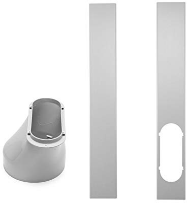 EUBEISAQI Kit de diapositivas de ventana universal Placa adaptador de ventana Conector de tubo para aire acondicionado portátil Placa de sellado de ventana ajustable para aire acondicionado portátil