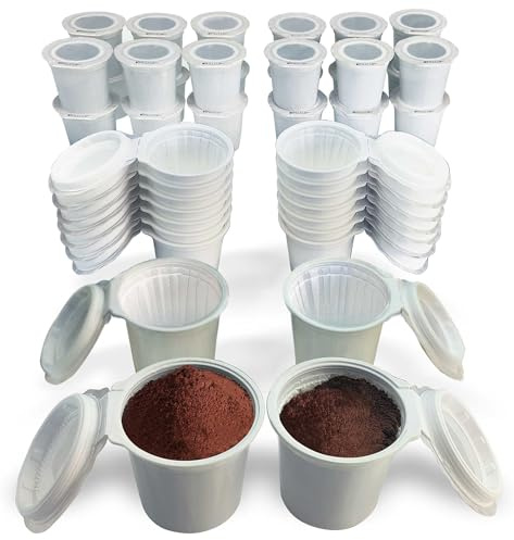 42 iFillCup Fillable K Cups - Ultrafine Filter for Sediment-Free Brew, Universal K Cup Brewer Compatibility, DeepBrew Filter Holds 50% More Coffee for Insanely Rich Brews (White)
