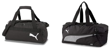 Puma Teamgoal 23 Teambag S, Borsone Unisex-Erwachsene, Nero, 46,0 x 24,0 x 23,0 cm & Unisex-Erwachsene Fundamentals Sporttasche