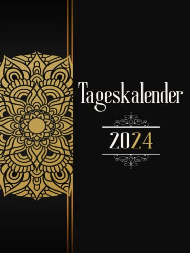 Tageskalender 2024: Großer Jahresplaner 2024 | 01 Tag = 01 Seite | 365 tage von 01/01/2024 bis 31/12/2024 | Zeitplan von 08:00 bis 19:00 Uhr | 21x28 din a4 | 384 Seiten