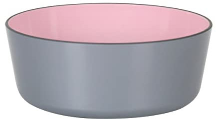 BigBuy Home Cuenco Melamina Rosa/Gris 16,5 x 6,5 cm 800 ml
