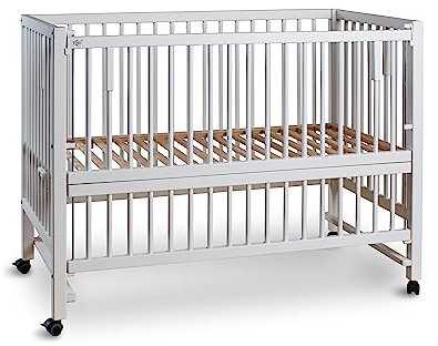 tiSsi® XXL Beistellbett/Kinderbett HAJO Buche Weiss 120x60 cm