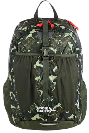 Eddie Bauer Stowaway Packable Backpack-Made from Ripstop Polyester Zaini da Trekking, Loden Scuro, 30L US Unisex-Adulto