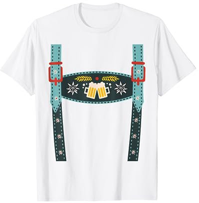 Bayrische Hosenträger Kostüm T-Shirt
