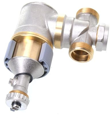 Aqbau® Magnetischer Schlammabscheider - Messing Heizungsfilter für Effiziente Reinigung, Universal Montage, Magnetabscheider 10 bar - Fernwärmeanlagen Heizung Magnetischer Filter (1)
