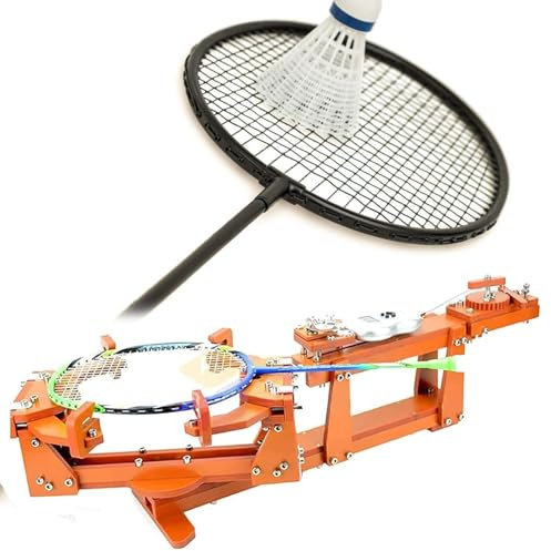 ExoticaBlend Badminton-Schläger-Bespannungs-Einfädelmaschine, Windentyp, persönliche Bespannungswerkzeuge für Badminton-Schläger, DIY-Squash