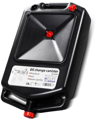CCLIFE 10L Ölauffangbehälter Zubehör für Auto- und Motorrad-Ölwechsel, Praktischer Flüssigölwechsel-Ölwanne