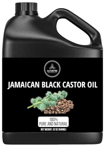 Naturevibe Botanicals Jamaican Black Castor Oil 32 Ounces | 100% Pure and Natural | Great for Skin Care and Hair Care