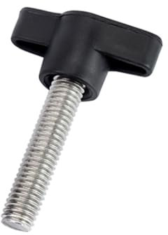 304 Edelstahl M5 M6 M8 Kunststoff T-Kopf Z-Griff Manuelle Drehschraube, Pflaumenblütenkleber Holz Manuelle Anziehschraube(M8x40-1Pcs)
