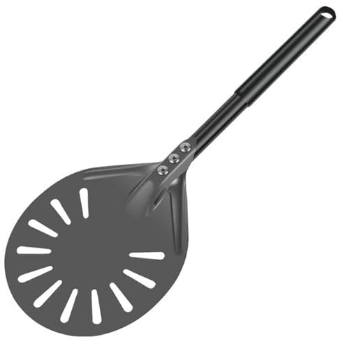NihaoWXM Pizza Turning Peel With Long Handle Aluminum Pizza Peel Spinner Perforated Pizza Shovel Non-Stick Pizza Paddle For Home Oven Aluminum Pizza Paddle