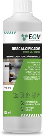 EQM - ECO- 212 - Decalcificante per Macchine da Caffè - 500 ML - 100% Origine naturale - Compatibile con tutte le macchine da café