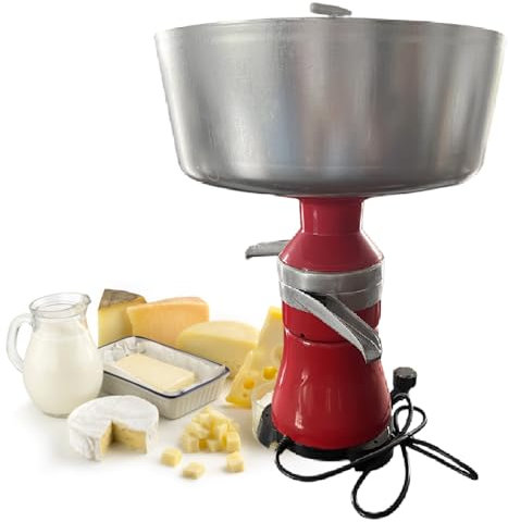 Electric Milk Skimmer, Fresh Milk Cream Centrifugal Separator, Aluminum Alloy Milk Skimmer, Milk Cream Separator for Cows Milk Goats Milk Farm Home,220V