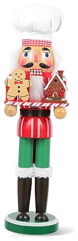 TINEASUR Schiaccianoci Di Natale in Legno Da Tavolo Ornamento Creativo Di Natale Schiaccianoci Artigianali Decorazione Da Tavolo Per Casa Hotel Ristorante Ciondolo Per Foto