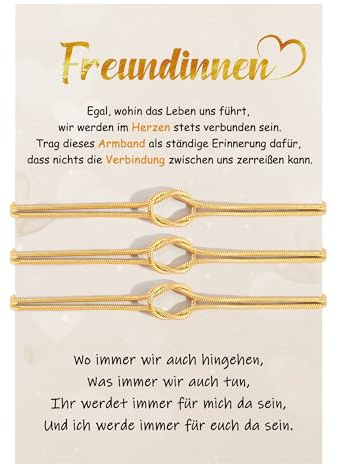 CheersLife Freundschaftsarmbänder für 2/3, Unbegrenzte Knoten Armband | Freundschaftsarmband Beste Freunde Geschenke, Freundschaft Armband Damen Mädchen - Weihnachten Geburtstagsgeschenk