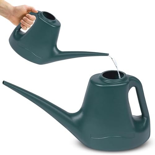 FERRIS | 1 Litre Watering Can for Indoor & Outdoor Plants – Small Watering Can with Long Spout for Precise Watering – Ideal for Bonsai, Flowers, Gardening & Greenhouses – Strong Durable Build (Green)
